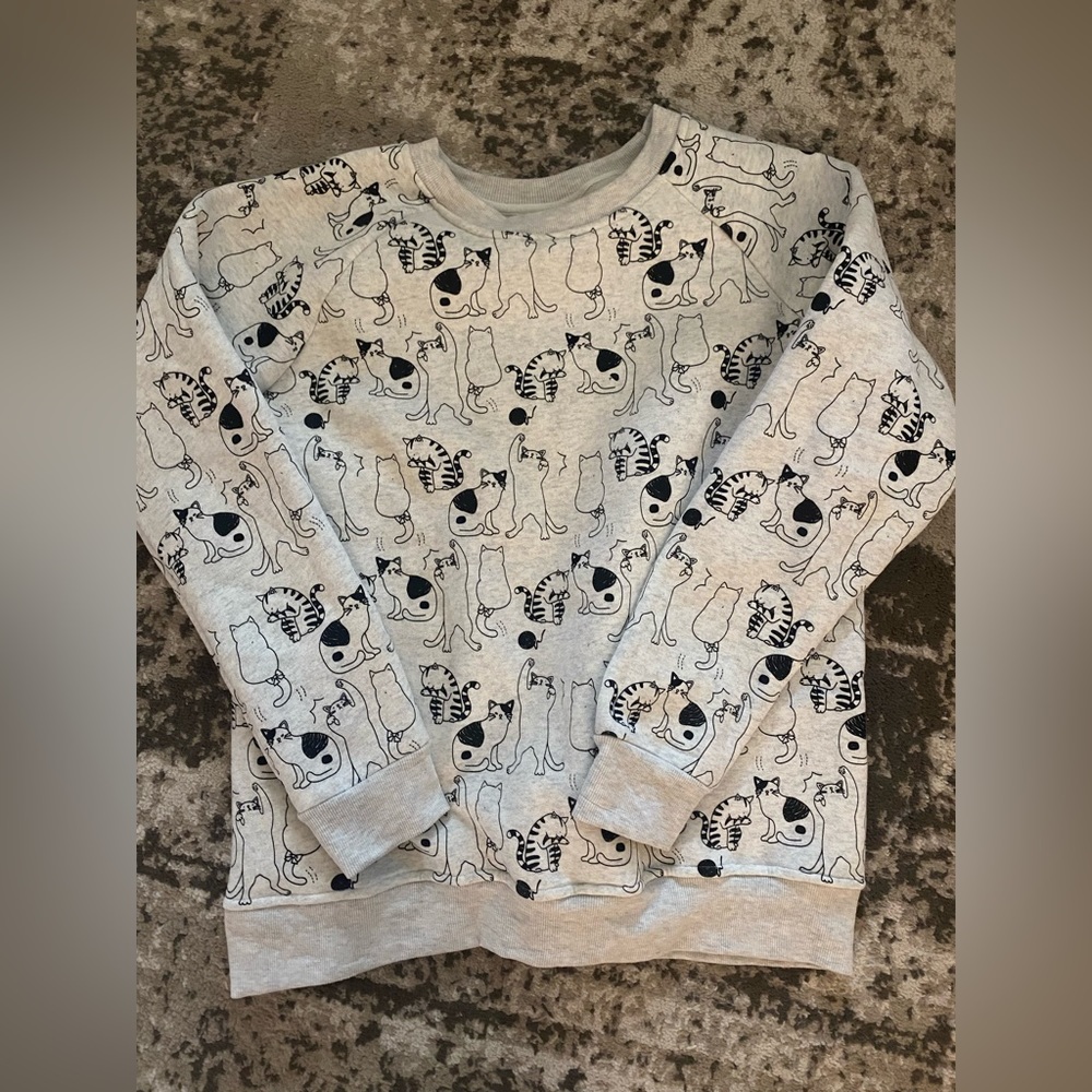 Cat sweatshirt NWOT